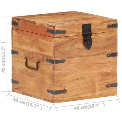 vidaXL Chest 40x40x40 cm Solid Acacia Wood