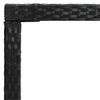 vidaXL Garden Bar Table Black 130x60x110 cm Poly Rattan and Glass
