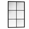 vidaXL Wall Mirror Black 60x40 cm Metal