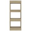 vidaXL Book Cabinet/Room Divider Sonoma Oak 40x30x103 cm Engineered Wood