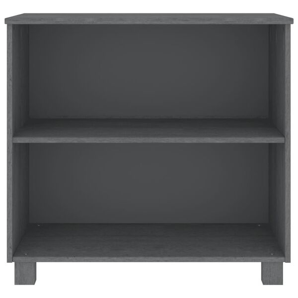 vidaXL Sideboard HAMAR Dark Grey 85x35x80 cm Solid Wood Pine