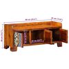 vidaXL Shoe Cabinet Multicolour 90 x 35 x 40 cm Solid Acacia wood