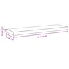 vidaXL Floating Wall Shelves 4 pcs White 80x23.5x3.8 cm MDF