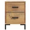 vidaXL Bedside Cabinet Brown 36x30x45 cm Solid Pinewood
