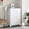 vidaXL Industrial Storage Chest White 75x40x115 cm Metal