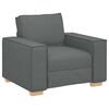 vidaXL Sofa 3 pcs Dark Grey 220 x 80 x 84 cm Fabric
