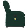 vidaXL Electric Stand up Massage Recliner Chair Dark Green Velvet