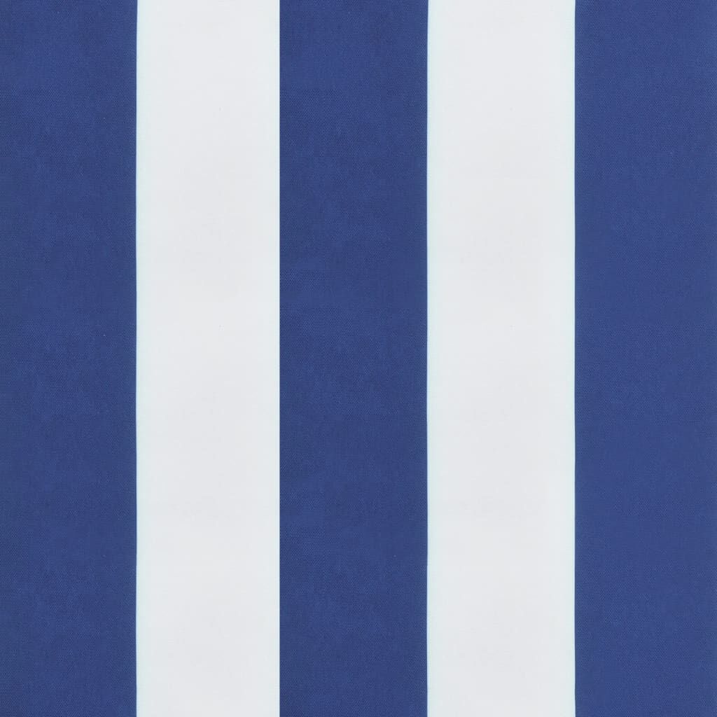 vidaXL Deck Chair Cushion Blue&White Stripe Oxford Fabric