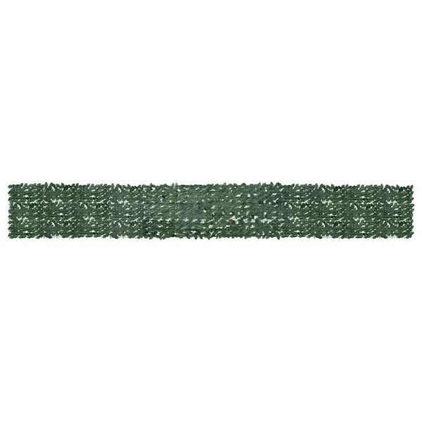 vidaXL Balcony Screen with Dark Green Leaves 600x75 cm
