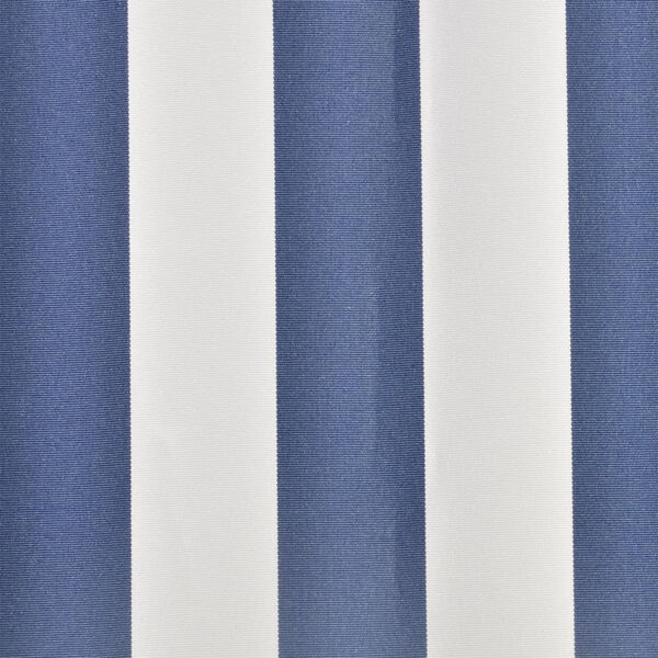 vidaXL Awning Top Sunshade Canvas Blue & White 4 x 3 m