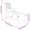 vidaXL Sun Lounger Green Plastic