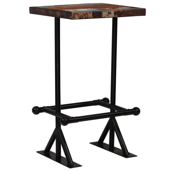 vidaXL Bar Set 3 Piece Solid Reclaimed Wood Multicolour