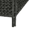 vidaXL 3-Panel Room Divider Black 116x160 cm Water Hyacinth