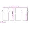 vidaXL Retractable Side Awning Anthracite 120x600 cm