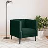 vidaXL Chesterfield Sofa Chair Dark Green Velvet
