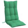 vidaXL Highback Chair Cushions 6 pcs Green Oxford Fabric