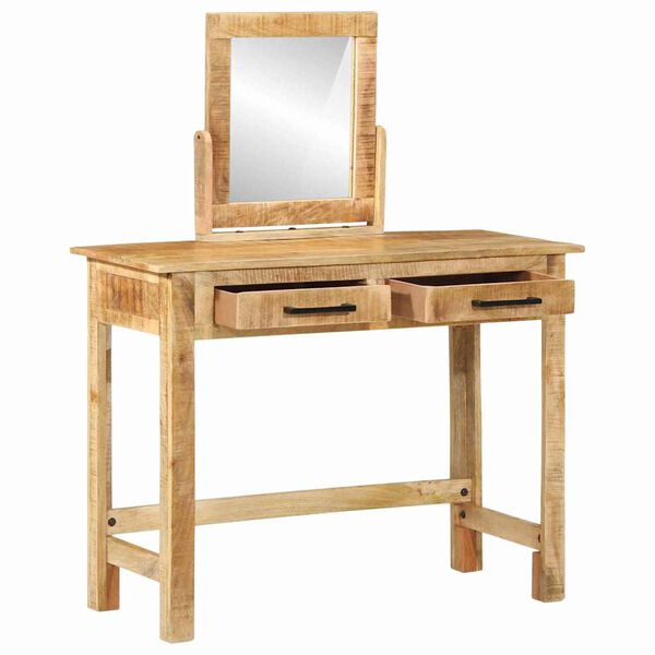 vidaXL Dressing Table Brown 100 x 40 x 120 cm Solid Mango Wood
