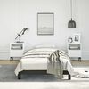 vidaXL Bed Frame without Mattress Black 100x203 cm Twin XL Faux Leather