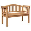 vidaXL Bench Brown 120 x 53.5 x 85 cm Solid Teak wood