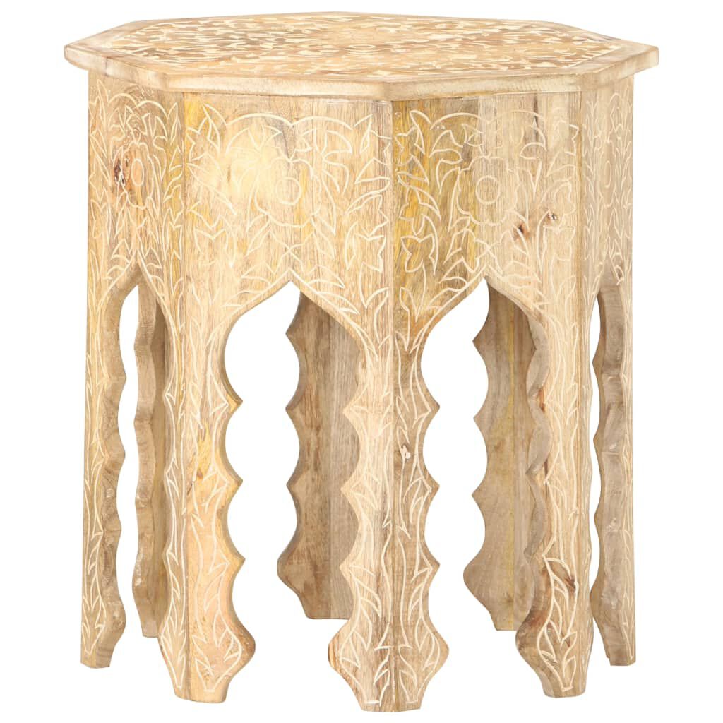 vidaXL Side Table Ø48 cm Solid Mango Wood