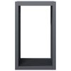vidaXL Firewood Rack Anthracite 60x40x100 cm Steel