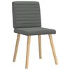 vidaXL Dining Chairs 6 pcs Dark Grey Fabric