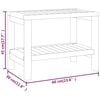 vidaXL Bathroom Side Table 60x30x45 cm Solid Wood Teak