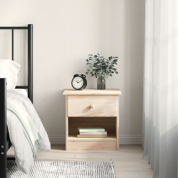 vidaXL Bedside Cabinet ALTA 41x35x41 cm Solid Wood Pine