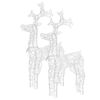 vidaXL Reindeer Christmas Decorations 2 pcs 60x16x100 cm Acrylic