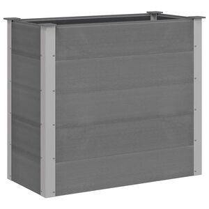 vidaXL Garden Raised Bed WPC 100x50x91 cm Grey