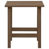 vidaXL Garden Adirondack Chair with Ottoman&Table Solid Fir Wood Brown