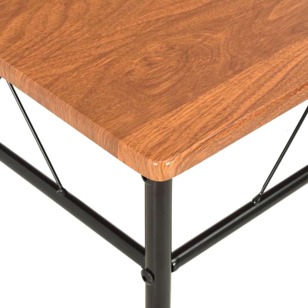 vidaXL Dining Chairs 2 pcs Brown MDF
