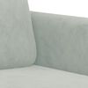 vidaXL 3-Seater Sofa Light Grey 180 cm Velvet