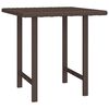vidaXL Garden Side Tables 3 pcs Brown Poly Rattan