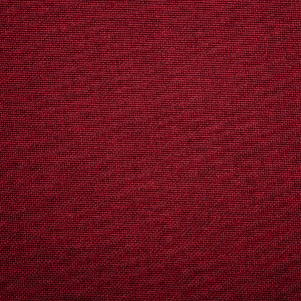 vidaXL Swivel Dining Chair Wine Red Fabric