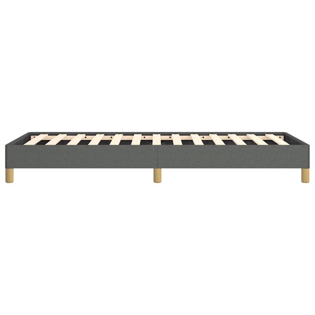 vidaXL Bed Frame without Mattress Dark Grey 100x203 cm Twin XL Fabric