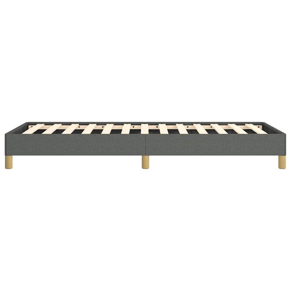 vidaXL Bed Frame without Mattress Dark Grey 100x203 cm Twin XL Fabric