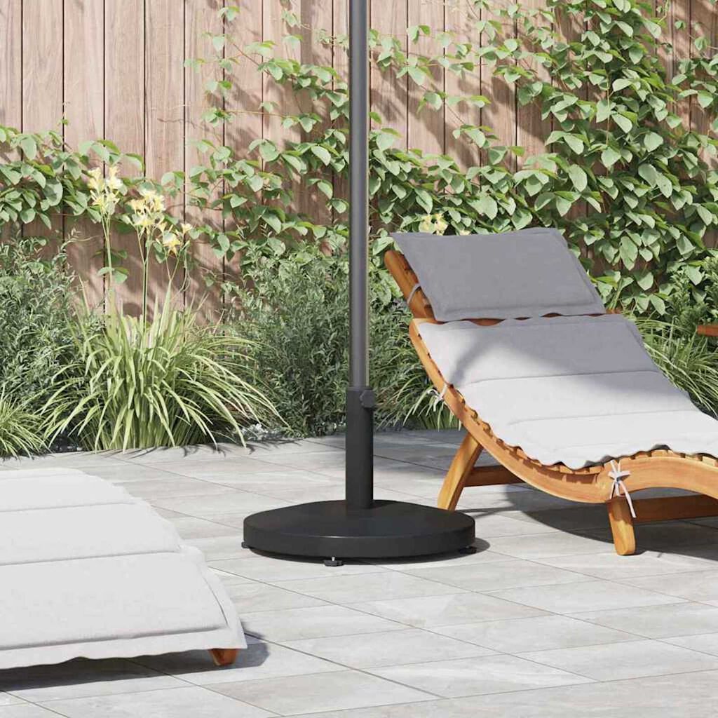 vidaXL Outdoor Umbrella Base Black 48 x 48 x 32 cm Steel, Concrete