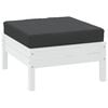 vidaXL Pallet Cushion Black 60x60x6 cm Oxford Fabric