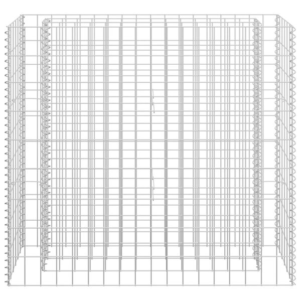 vidaXL Gabion Raised Bed Galvanised Steel 90x30x90 cm