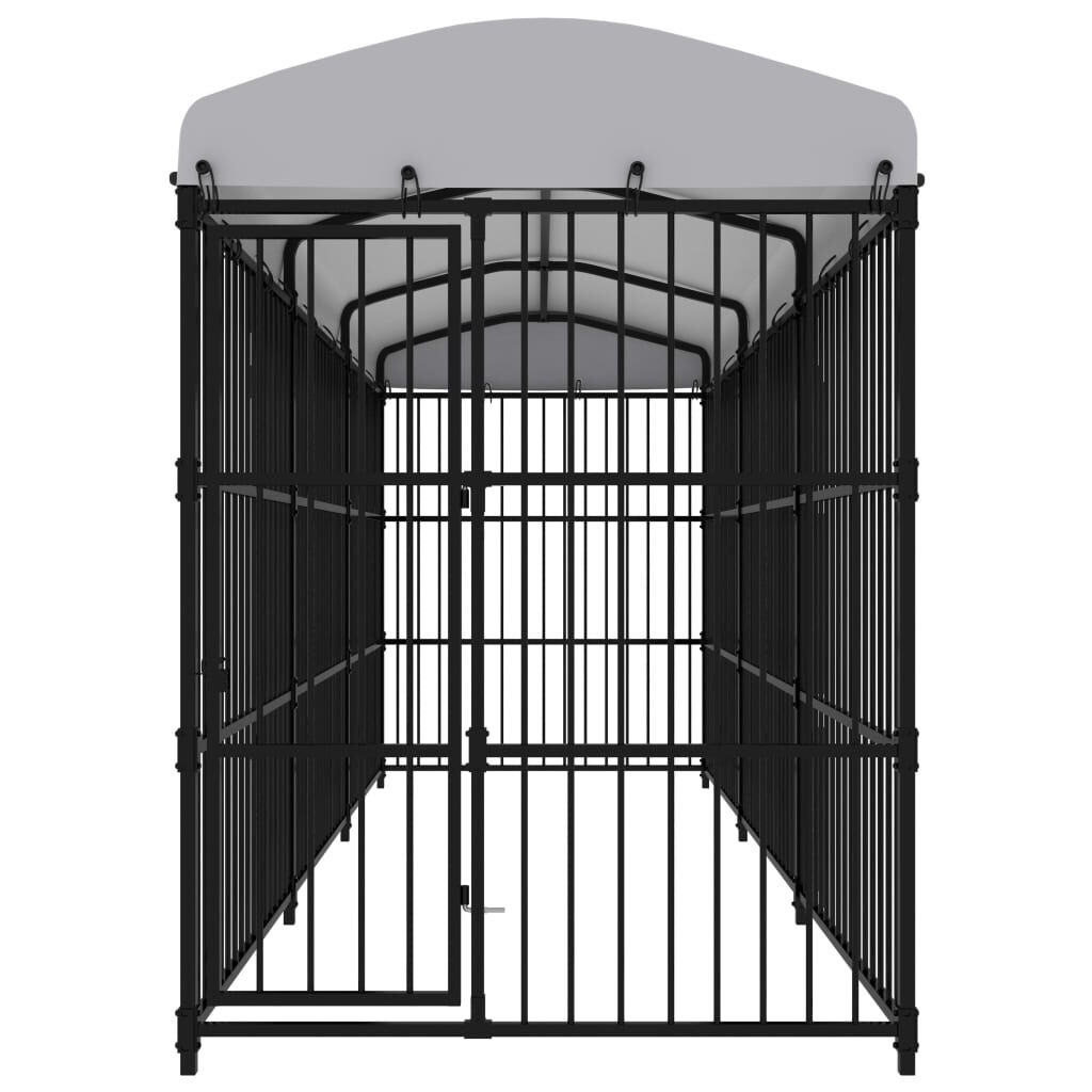 vidaXL Outdoor Dog Kennel with Roof 450x150x210 cm