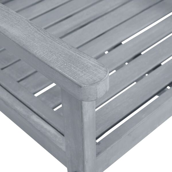 vidaXL Garden Chairs with Cushions 6 pcs Solid Wood Acacia Grey