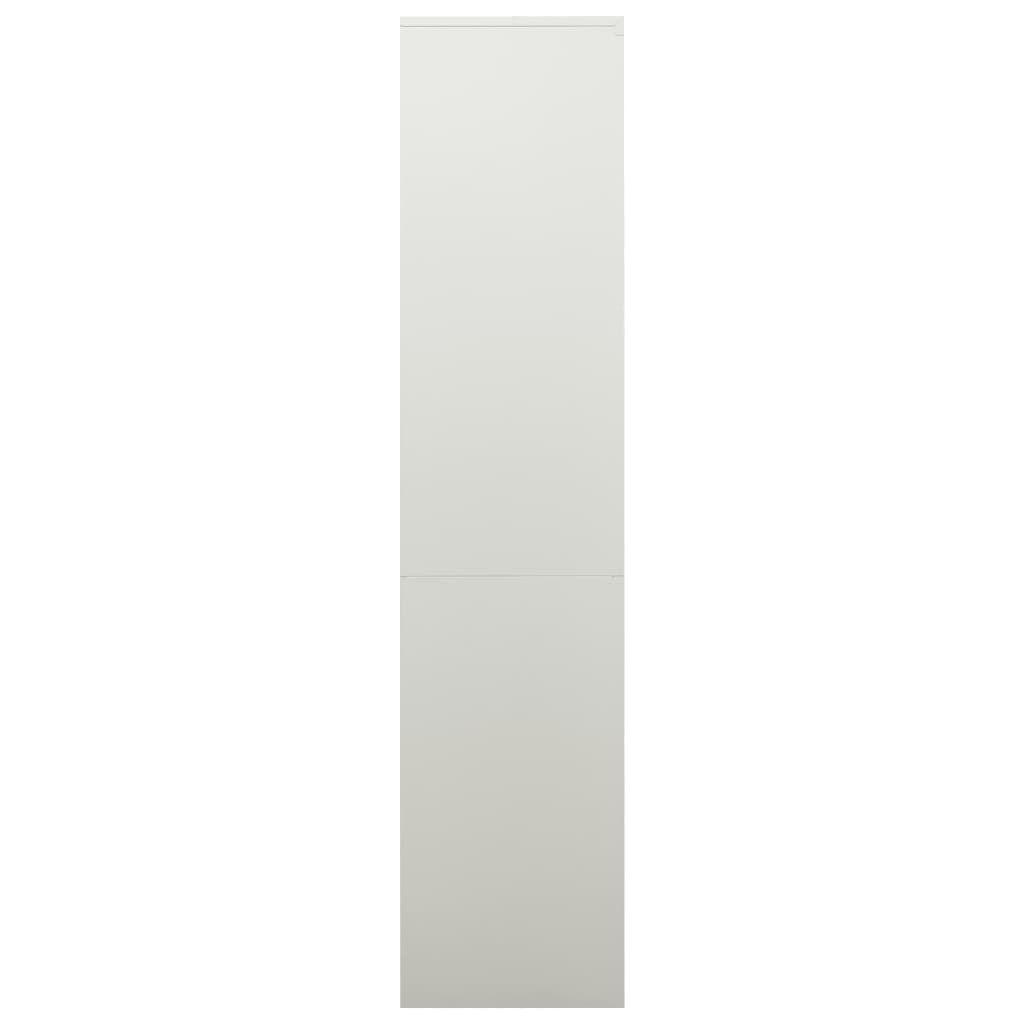 vidaXL Office Cabinet Light Grey 90x40x180 cm Steel