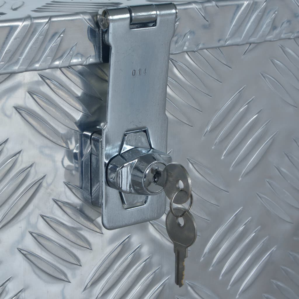 vidaXL Aluminium Box 610x430x455 mm Silver