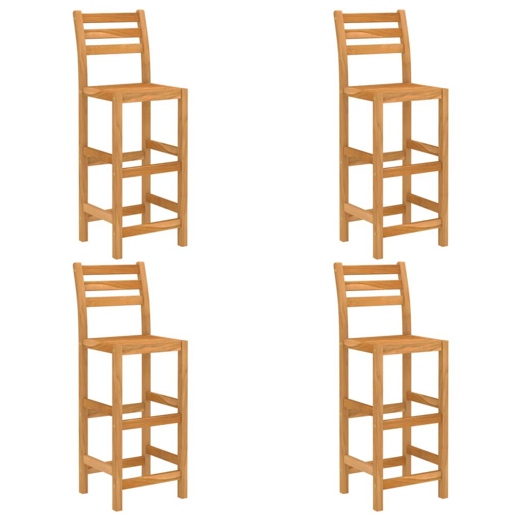 vidaXL 5 Piece Outdoor Bar Set Solid Acacia Wood