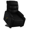 vidaXL Electric Stand up Massage Recliner Chair Black Faux Leather