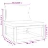 vidaXL 12 Piece Garden Lounge Set with Taupe Cushions Solid Wood