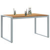 vidaXL Garden Table with U-shaped Legs 140x80x75 cm Solid Wood Acacia