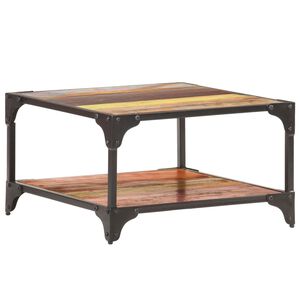 vidaXL Coffee Table 60x60x35 cm Solid Reclaimed Wood