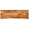 vidaXL Console Table with Live Edge 110x35x80 cm Solid Wood Acacia